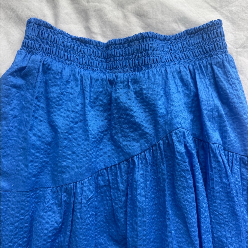 Frame Denim Tiered Blue Maxi Skirt for Casual Wear - Picture 5 of 6